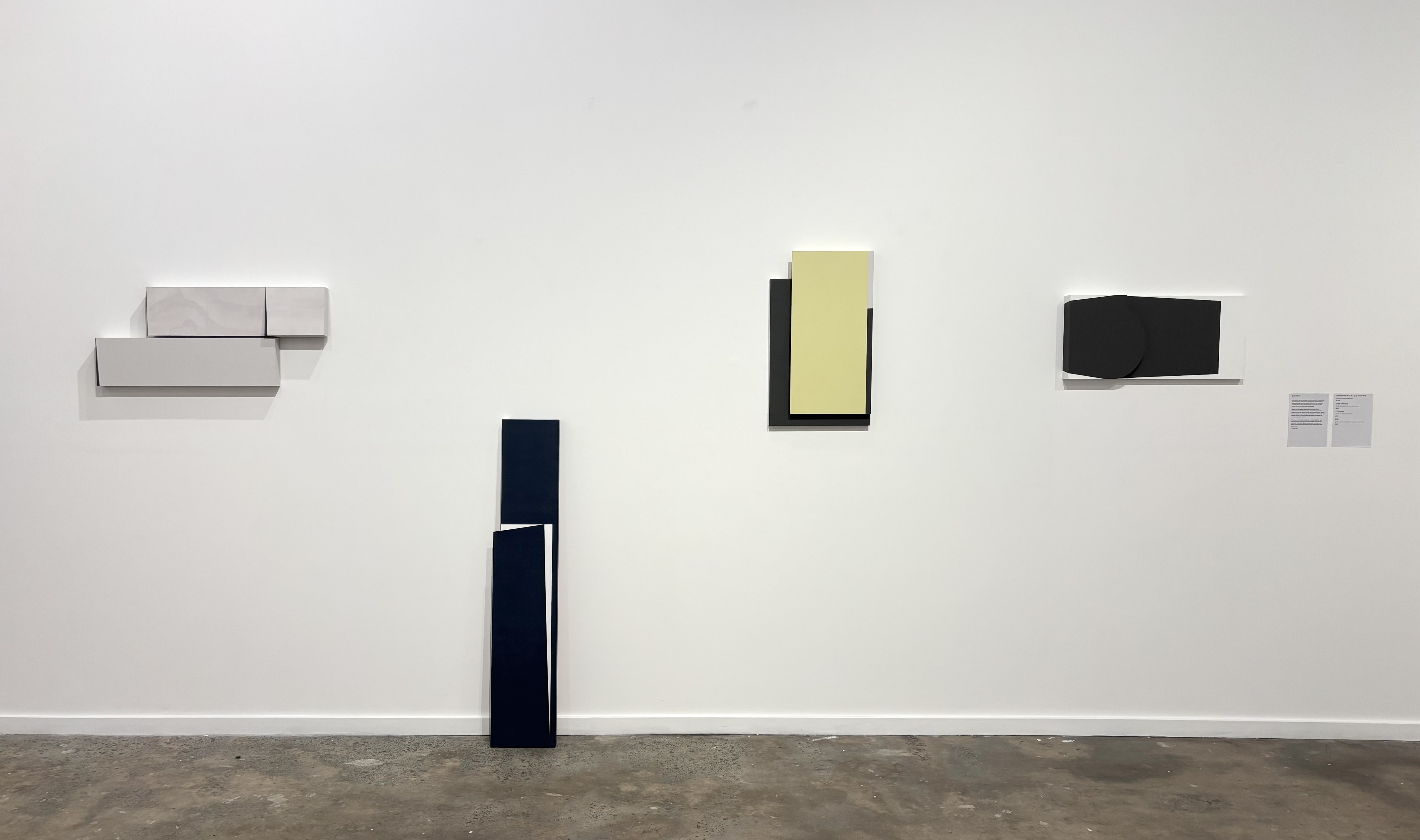 Installation view of Luna Gui’s works in the 2025 National Art School Postgraduate Exhibition